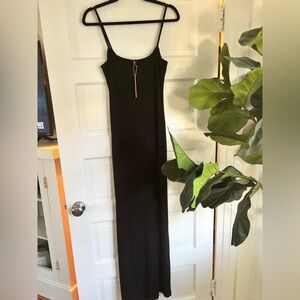 NWT Skims Soft Lounge Long Slip Dress | Onyx